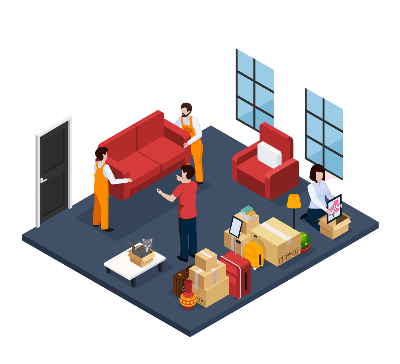 ShiftMax Logistics professional packers and movers team providing safe household relocation services across India